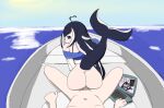 1boy 1girl ass boat computer daytime indie_virtual_youtuber light long_hair ocean orca_girl orca_whale penis school_uniform sea sex shiny shylily sun tail virtual_youtuber vtuber vtuber_persona wewalu