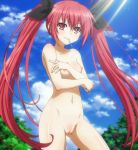  1girl 1girl 1girl belly breasts date_a_live female_only high_resolution itsuka_kotori long_hair navel nipples nude nude_filter pussy red_eyes red_hair small_breasts stitched thighs third-party_edit uncensored very_long_hair 