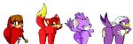 akito_yagami archie_comics blaze_the_cat fiona_fox lara-le sega sonic_(series) sonic_riders sonic_team wave_the_swallow