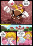  big_breasts comic english_text goomba loonyjams princess_peach quest_for_power_(loonyjames) super_mario_bros. text wendy_o._koopa 