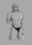  1boy 1girl dio_brando jojo&#039;s_bizarre_adventure male male_nipples male_only muscular_male pecs pectorals solo_male stardust_crusaders 