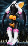 2014 anthro areola bat big_breasts breasts dickgirl erection futanari hair intersex inverted_nipples latex navel nipples penis pubic_hair rouge_the_bat rubber sega shadman solo sonic_(series) testicles uncut white_hair wings