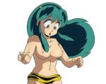  big_breasts breasts lum_invader shocked surprised topless urusei_yatsura 