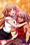 2girls anime canaan canaan_(character) female maria_oosawa multiple_girls oosawa_maria short_hair tagme yuri