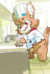  anthro anthro_only balls cook cum cum_on_upper_body fur furry furry_male furry_only male male_only momiji_yu-ga penis 