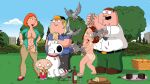 bread brian_griffin chris_griffin family_guy lois_griffin meg_griffin peter_griffin picnic picnic_basket tan_line undressing