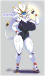  1girl bikini cute feline mayo1nom0r1 original platform_shoes seductive solgaleo swimsuit the_lost_artist white_skin 