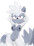  1girl artist_name breasts female fur furry idw_publishing neo_x6 nipples nude purple_eyes sega smile sonic_(series) sonic_the_hedgehog_(series) tangle_the_lemur white_background 