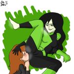  1girl 2020 2_girls anilingus black_hair blush closed_eyes disney domination evilgirl face_in_ass feet feet_up female_only femdom femsub green_background green_eyes green_skin grin hand_on_ass inferior_girl kim_possible kimberly_ann_possible long_hair looking_down lying_down medium_breasts pussy_bulge red_hair rimjob rimming sex shego smile submission submissive submissive_female superior_girl teen teenage white_background young younger younger_female yuri 