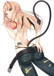 female kinugasa_yuuichi tail thong topless