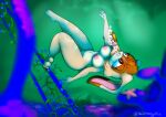  1girl breasts bubbles flowers nude rabbit sega sonic_(series) sonic_the_hedgehog_(series) starfish swimming tagme the1stmoyatia thicc underwater vanilla_the_rabbit 