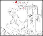 breast cum female futanari gif monochrome no_soul nosoul_(artist) original witch