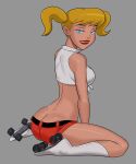 blonde_hair dc_comics dc_comics harleen_quinzel harley_quinn makeup sunsetriders7