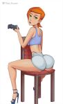 1girl ass ben_10 cartoon_network dat_ass gwen_tennyson phat_smash red_hair tagme