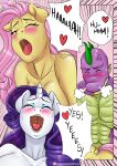 colored comic edit fluttershy friendship_is_magic hasbro my_little_pony nude pia-sama rarity spike_(mlp) tagme