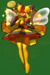  arthropod bee blush breast breasts elpatrixf female nintendo pokemon pokã©mon pussy red_eyes upskirt vespiquen video_games 