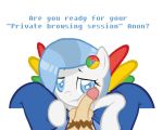  artist_request beastiality bedroom_eyes blue_eyes chrome-tan clothing equine female feral first_person_view google_chrome hair hooves horse human interspecies jeans male my_little_pony original_character penis pony pov rainbow seductive testicles text wings 