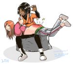 2girls ass big_ass bleach lasttranshero_(artist) multiple_girls red_ass spank spanked spanking