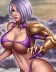 1girl 1girl 1girl alluring big_breasts big_breasts breasts cleavage female_only flowerxl isabella_valentine looking_at_viewer pinup soul_calibur soul_calibur_ii soul_calibur_iii soul_calibur_vi