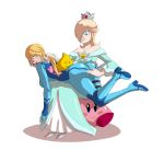 angry ass axel-rosered big_ass blonde_hair clavicle crown kirby kirby_(series) luma metroid nintendo princess_peach samus_aran spank spanked spanking super_mario_bros. super_mario_galaxy tears