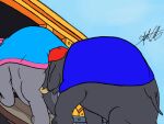  ass dumbo elephant mr._jumbo mrs._jumbo_(dumbo) mrsjumbo mrsjumbo_(dumbo) pachyderm pushing train 