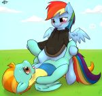 2girls friendship_is_magic lightning_dust multiple_girls my_little_pony rainbow_dash yuri