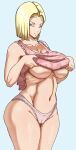 android_18 big_ass big_breasts blonde_hair dragon_ball_super dragon_ball_z huge_ass huge_breasts pinkpawg