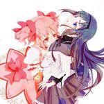  2girls akemi_homura art artist_request female homura_akemi kaname_madoka madoka_kaname magical_girl mahou_shoujo_madoka_magica multiple_girls tagme yuri 