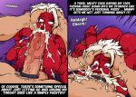 cum deepthroat fellatio head_grab oral red_skin sparrow