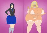 asian asian_female bimbo bimbofication gigantic_ass gigantic_breasts hourglass_figure saturnxart