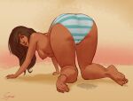 1girl all_fours ass barefoot bent_over big_ass blush breasts brown_skin cameltoe dark-skinned_female dat_ass female_only huge_ass kamala_khan looking_back marvel ms._marvel nipples presenting presenting_hindquarters pussy_juice pussy_juice_puddle pussy_juice_stain round_ass round_butt sideboob solo_female stain syrupsart topless topless_female underwear