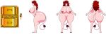 ale-mangekyo ale-mangekyo_(artist) areolae ass beige_skin big_ass big_breasts boom_box breasts commission dat_ass demon_girl demon_horns demon_tail female friday_night_funkin girlfriend_(friday_night_funkin) microphone nipples nude red_eyes red_hair solo