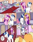 1boy 3_girls alicorn alicorn_princess applejack applejack_(mlp) aunt captain_of_the_royal_guard captain_of_the_royal_guard_(mlp) comic cutie_mark english_text friendship_is_magic get_a_room!_(mlp_comic) husband husband_and_wife mlp mlp:fim mlp_g4 mlpfim my_little_pony my_little_pony:_friendship_is_magic my_little_pony_friendship_is_magic princess_cadance princess_celestia princess_celestia_(mlp) royal_guard shining_armor shining_armor_(mlp) strangerdanger text unicorn wife wife_and_husband