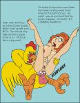 anal anal_rape avian bags_under_eyes beastiality big_penis breasts_bigger_than_head cartoon_milf chicken clawed_feet cum_in_ass cum_inside dialogue ernie_the_giant_chicken exhausted family_guy huge_breasts legs_up lois_griffin penis pussy rape red_hair red_lipstick sbb smug_face sound_effects talking_to_viewer testicles