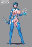 1futa ami_mizuno big_breasts bishoujo_senshi_sailor_moon breasts dmitrys futa_only futanari high_heels huge_breasts mizuno_ami sailor_mercury sailor_moon short_hair solo_futa standing tagme tiara