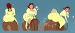 blue_eyes bootijuse brown_hair butt_expansion dat_ass disney gigantic_ass milf pecos_bill sexy sexy_ass slue-foot_sue slue_foot_sue twin_tails yellow_dress