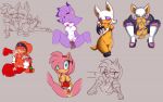 amy_rose blaze_the_cat hearlesssoul knuckles_the_echidna nipples nude rouge_the_bat sega shade_the_echidna sketch sonic_the_hedgehog_(series) tagme