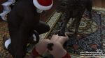  3d anal ass bending_over dog fira3dx forced high_res high_resolution monster santa stockings 