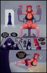 comic dat_ass dc_comics futanari koriand'r quinnart rachel_roth raven_(dc) starfire tagme teen_titans