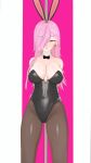  1girl 3d bunnysuit female_only nenefthivt pink_hair rabbit_costume rabbit_girl rabbit_hole_(deco*27) tagme vtuber webm 