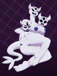  1_girl 1girl 3_eyes 3_heads anthro anus ass big_breasts breasts clover_(deltarune) darkner deltarune deltarune_chapter_1 female female_only garbagioni looking_at_viewer multi_eye multi_head nipples open_mouth presenting presenting_anus presenting_pussy pussy smile solo teeth undertale_(series) video_games white_body 