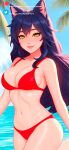 ahri ahri_(league_of_legends) bikini pool_party_series