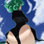  1girl animated ass ass_focus big_ass black_clothing black_dress bouncing_ass bubble_butt clothed clothing divine_wine dress gif green_eyes green_hair huge_ass light-skinned_female light_skin loop matching_hair/eyes no_panties one-punch_man pussy rear_view seamless_loop sexy sexy_ass sexy_body short_hair tatsumaki tatsumaki_(one-punch_man) thicc thick thick_ass thick_thighs thighs vampiranhya_(artist) wavy_hair 