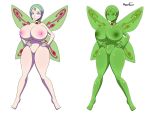 areolae big_breasts breasts choker commission eureka eureka_seven female hyperflannel milf nipples nude pussy slime slime_girl slime_wings smile solo wings