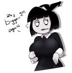 artist_name artist_request big_breasts breast_growth creepy_susie embarrassed goth sweat sweatdrop talking the_oblongs