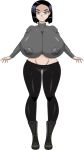 alcione big_breasts breasts code_lyoko erect_nipples female nipples solo yumi_ishiyama