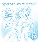 2014 2_girls 2girls callmepo disney elsa elsa_(frozen) female female/female female_only frozen_(movie) oglaf pinupsushi snow_queen yuri