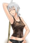 armpits baanin bamboo_blade erect_nipples shinai sweat sword tank_top weapon yokoo_maya