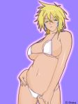 angry ass behind bikini bleach blush breasts edit el_shaka glowing green_eyes navel ssjdubby string_bikini tia_harribel tier_harribel upset