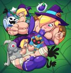  1girl anal anal_sex blonde_hair boo breasts cofagrigus cum_in_ass cum_in_mouth cum_in_pussy cum_inside doopliss dry_bones dusclops feet fellatio halloween halloween_costume mario_(series) multiple_scenes penis pokemon rosalina roxley-d sex soles toes vaginal vaginal_penetration 